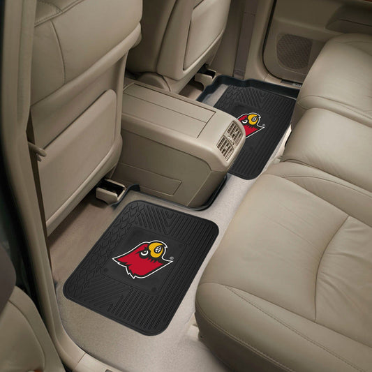 Louisville Cardinals Back Seat Car Utility Mats - 2 Piece Set - Louisville
