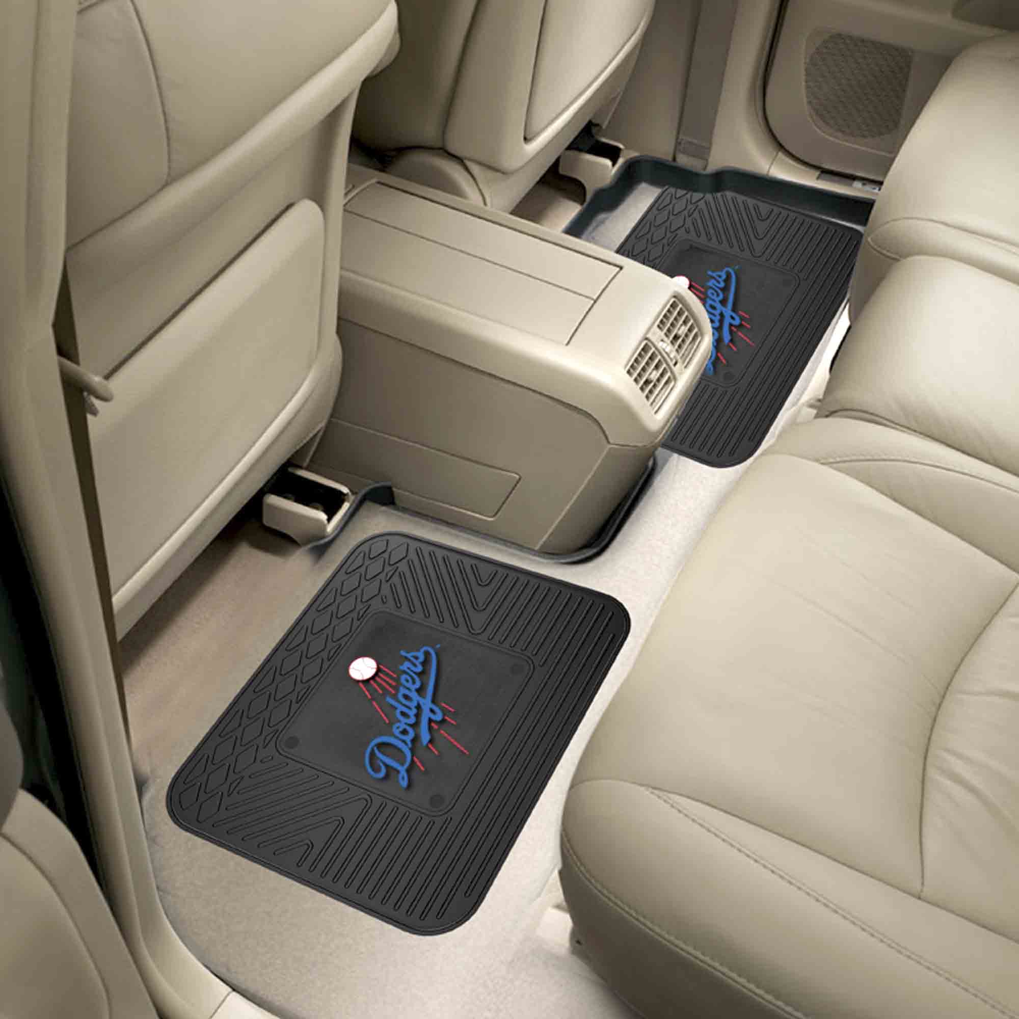 Los Angeles Dodgers Back Seat Car Utility Mats - 2 Piece Set - Los Angeles Dodgers