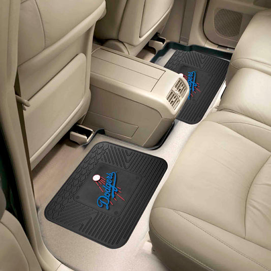 Los Angeles Dodgers Back Seat Car Utility Mats - 2 Piece Set - Los Angeles Dodgers