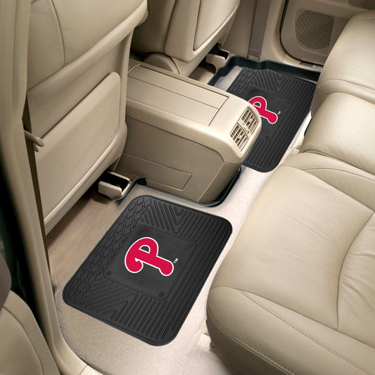 Philadelphia Phillies Back Seat Car Utility Mats - 2 Piece Set - Philadelphia Phillies