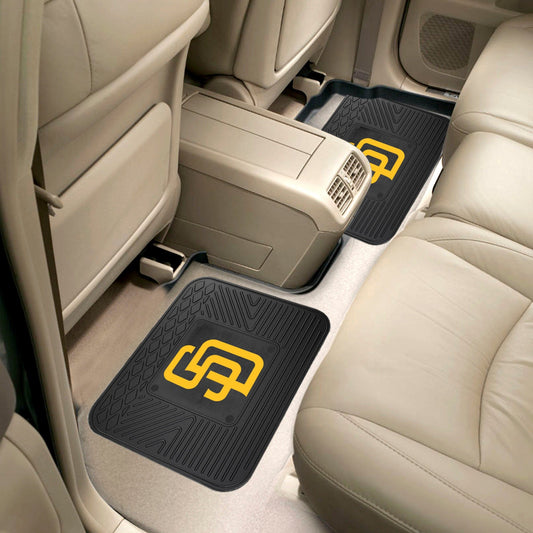 San Diego Padres Back Seat Car Utility Mats - 2 Piece Set - San Diego Padres