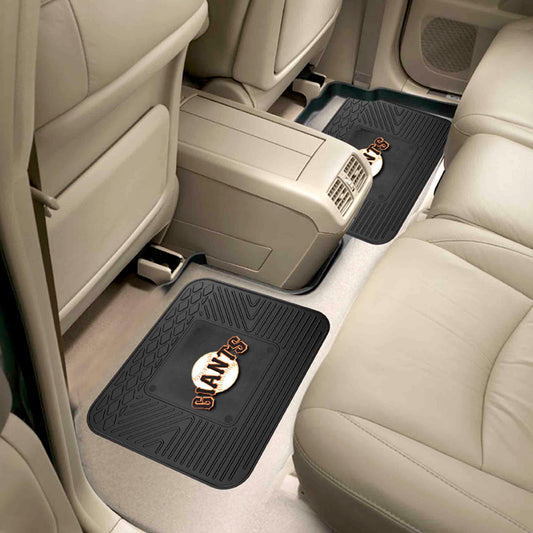 San Francisco Giants Back Seat Car Utility Mats - 2 Piece Set - San Francisco Giants