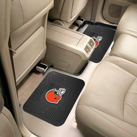 Cleveland Browns Back Seat Car Utility Mats - 2 Piece Set - Cleveland Browns