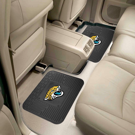 Jacksonville Jaguars Back Seat Car Utility Mats - 2 Piece Set - Jacksonville Jaguars