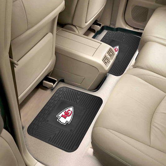 Kansas City Chiefs Back Seat Car Utility Mats - 2 Piece Set - Kansas City Chiefs