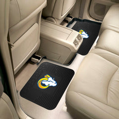 Los Angeles Rams Back Seat Car Utility Mats - 2 Piece Set - Los Angeles Rams