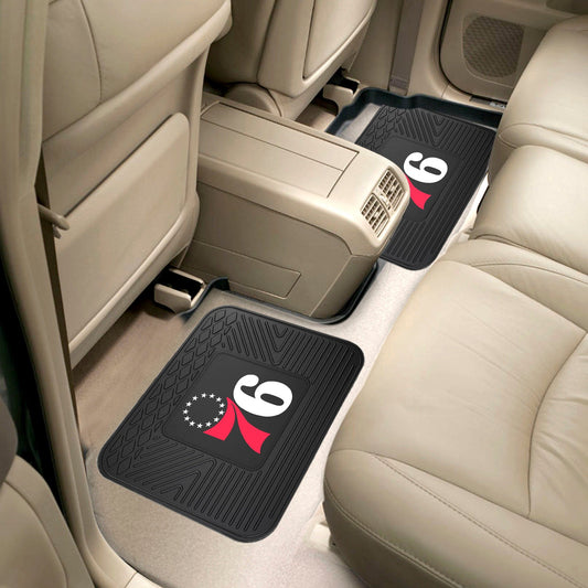 Philadelphia 76ers Back Seat Car Utility Mats - 2 Piece Set - Philadelphia 76ers