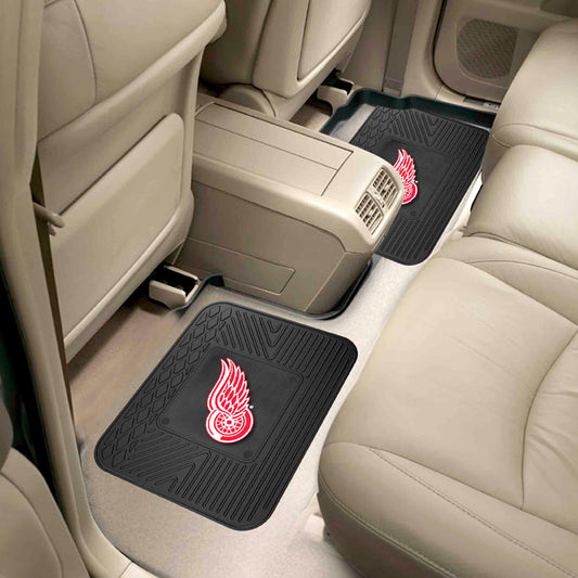 Detroit Red Wings Back Seat Car Utility Mats - 2 Piece Set - Detroit Red Wings