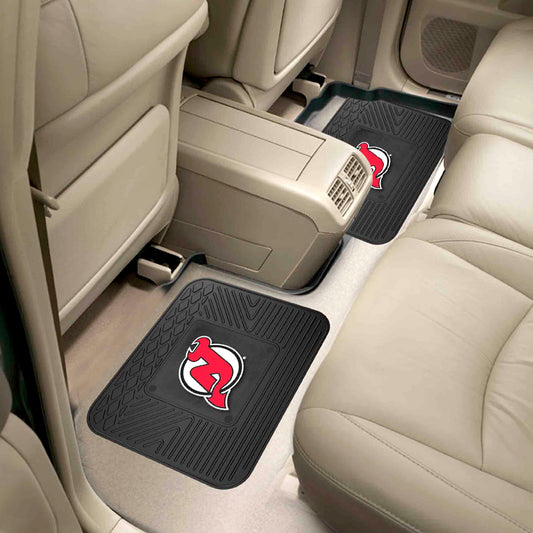 New Jersey Devils Back Seat Car Utility Mats - 2 Piece Set - New Jersey Devils