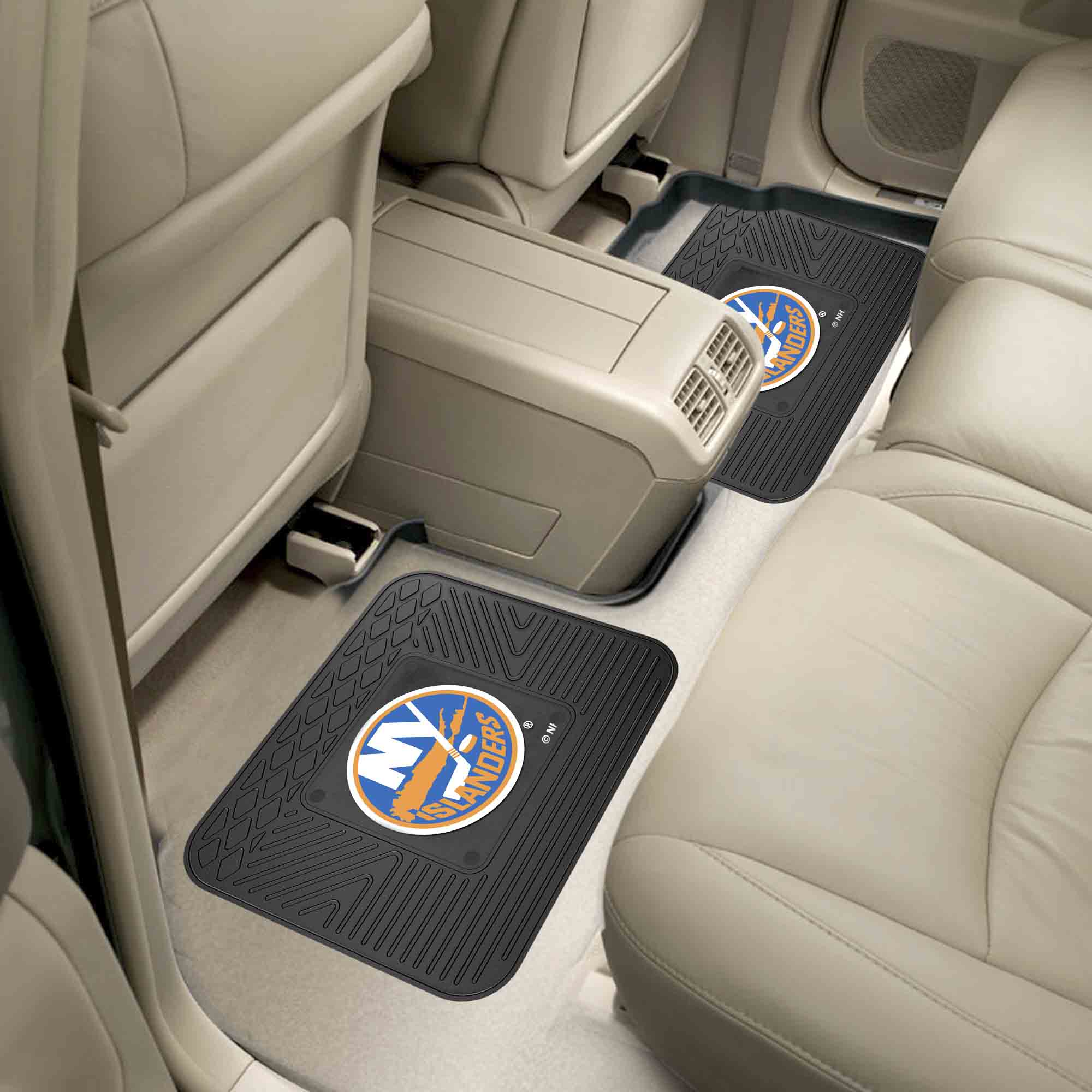 New York Islanders Back Seat Car Utility Mats - 2 Piece Set - New York Islanders