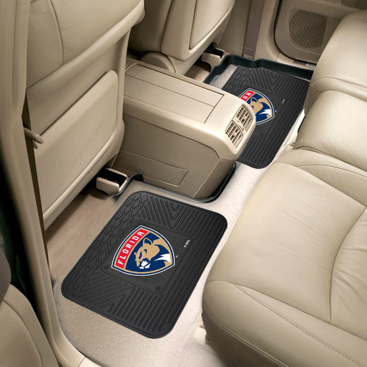 Florida Panthers Back Seat Car Utility Mats - 2 Piece Set - Florida Panthers