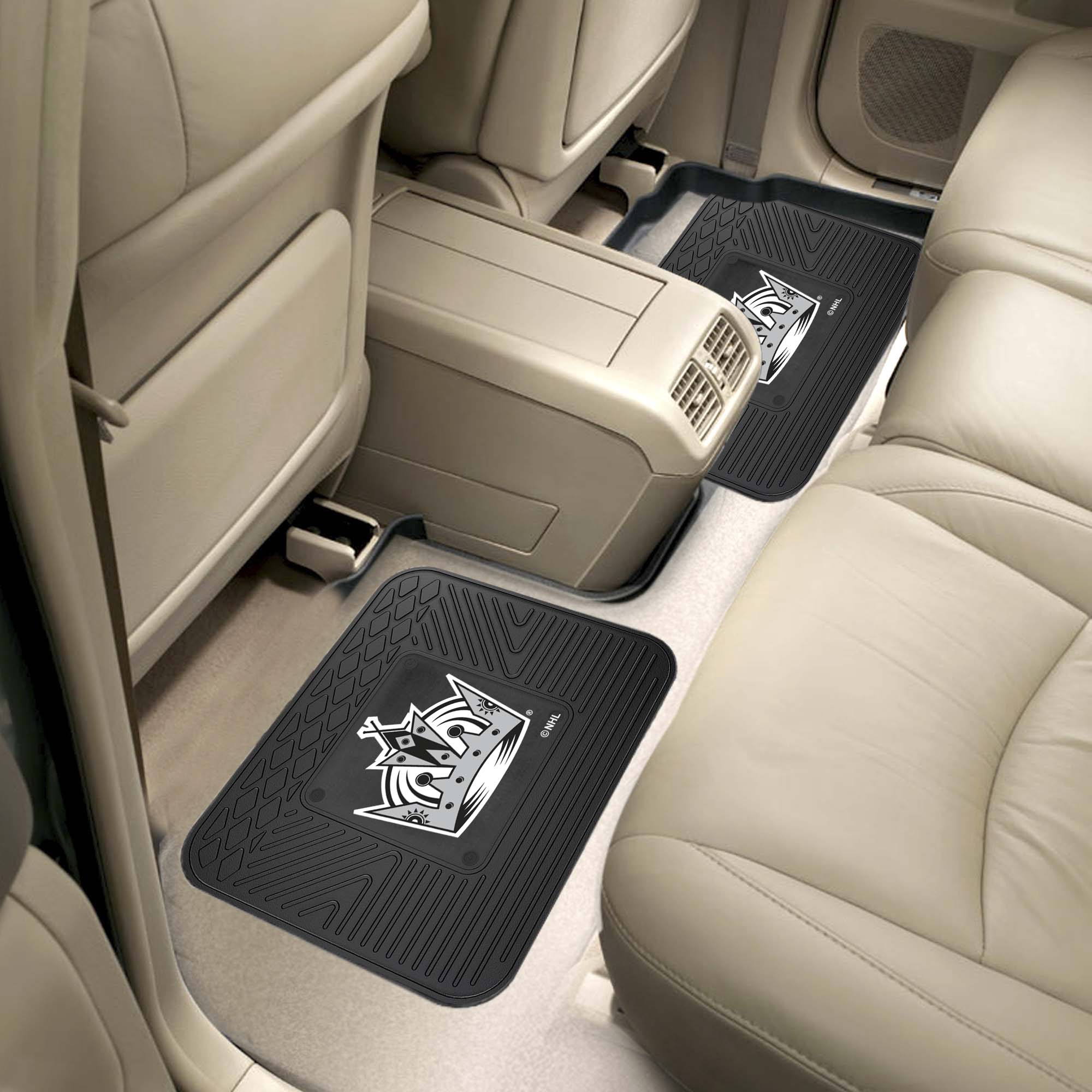 Los Angeles Kings Back Seat Car Utility Mats - 2 Piece Set - Los Angeles Kings