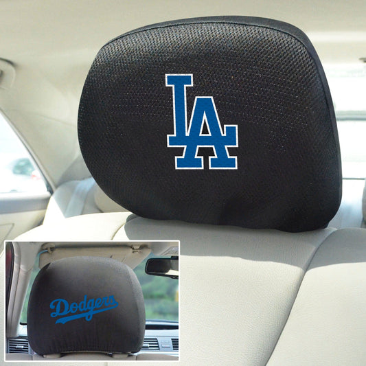 Los Angeles Dodgers Embroidered Head Rest Cover Set - 2 Pieces - Los Angeles Dodgers