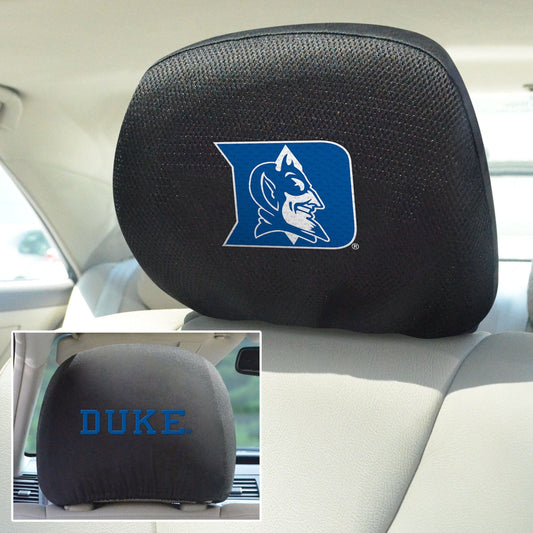 Duke Blue Devils Embroidered Head Rest Cover Set - 2 Pieces - Duke