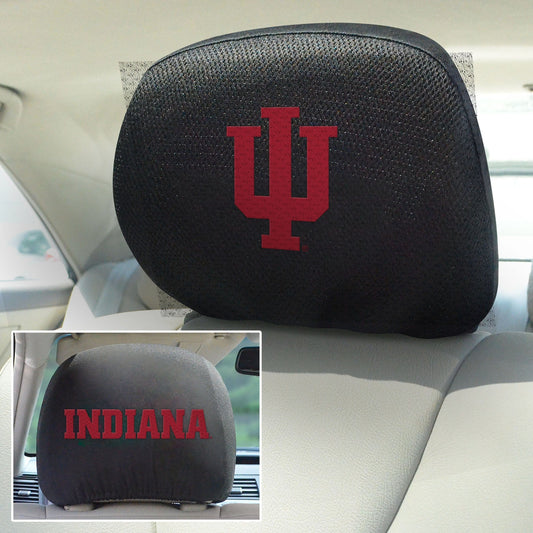 Indiana Hooisers Embroidered Head Rest Cover Set - 2 Pieces - Indiana