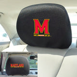 Maryland Terrapins Embroidered Head Rest Cover Set - 2 Pieces - Maryland