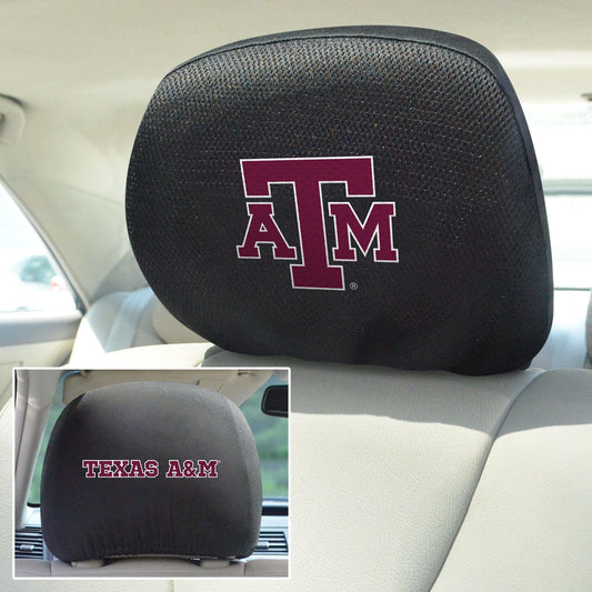 Texas A&M Aggies Embroidered Head Rest Cover Set - 2 Pieces