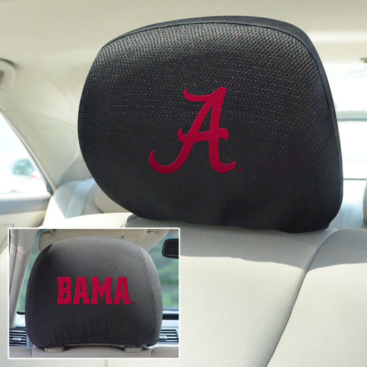 Alabama Crimson Tide Embroidered Head Rest Cover Set - 2 Pieces - Alabama
