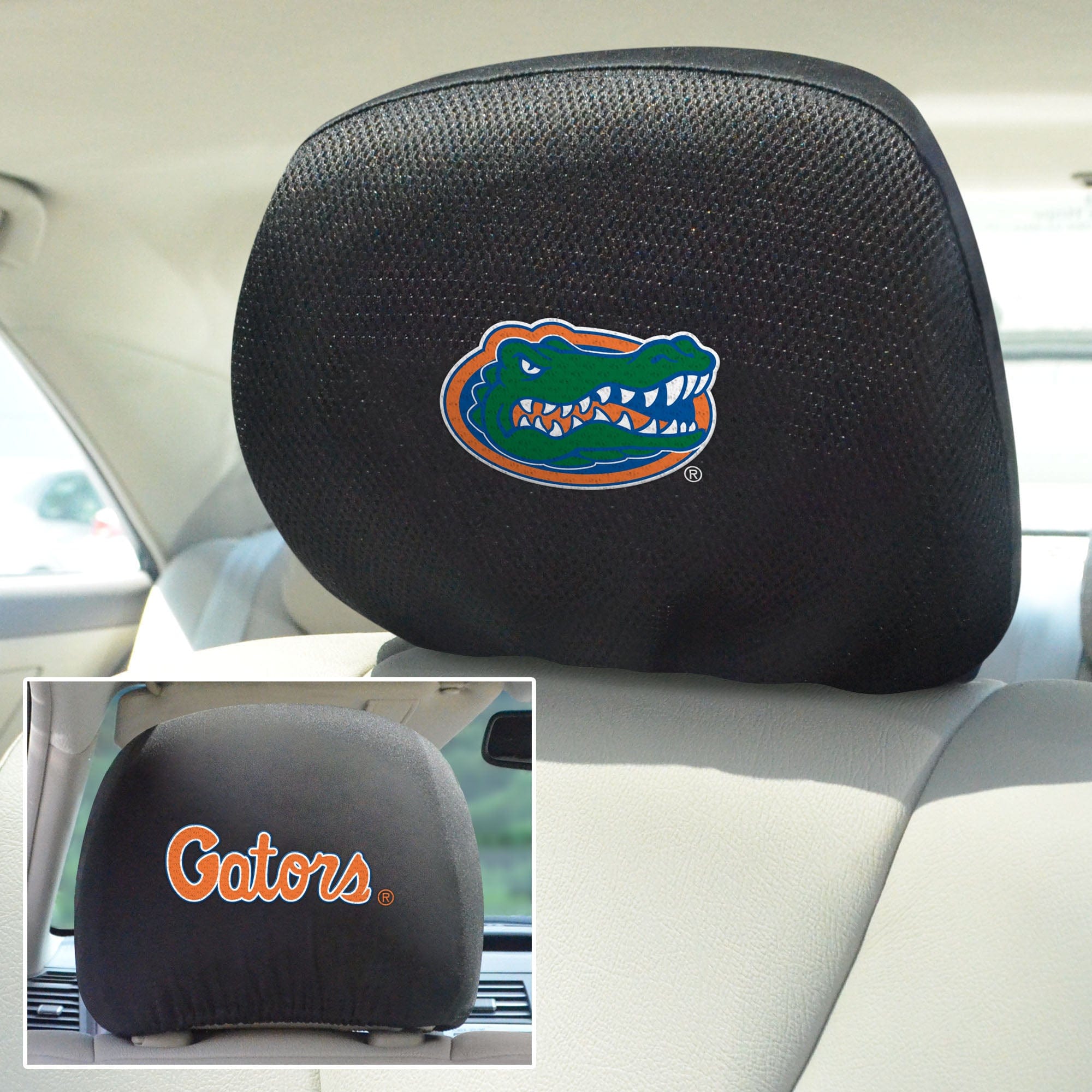 Florida Gators Embroidered Head Rest Cover Set - 2 Pieces - Florida