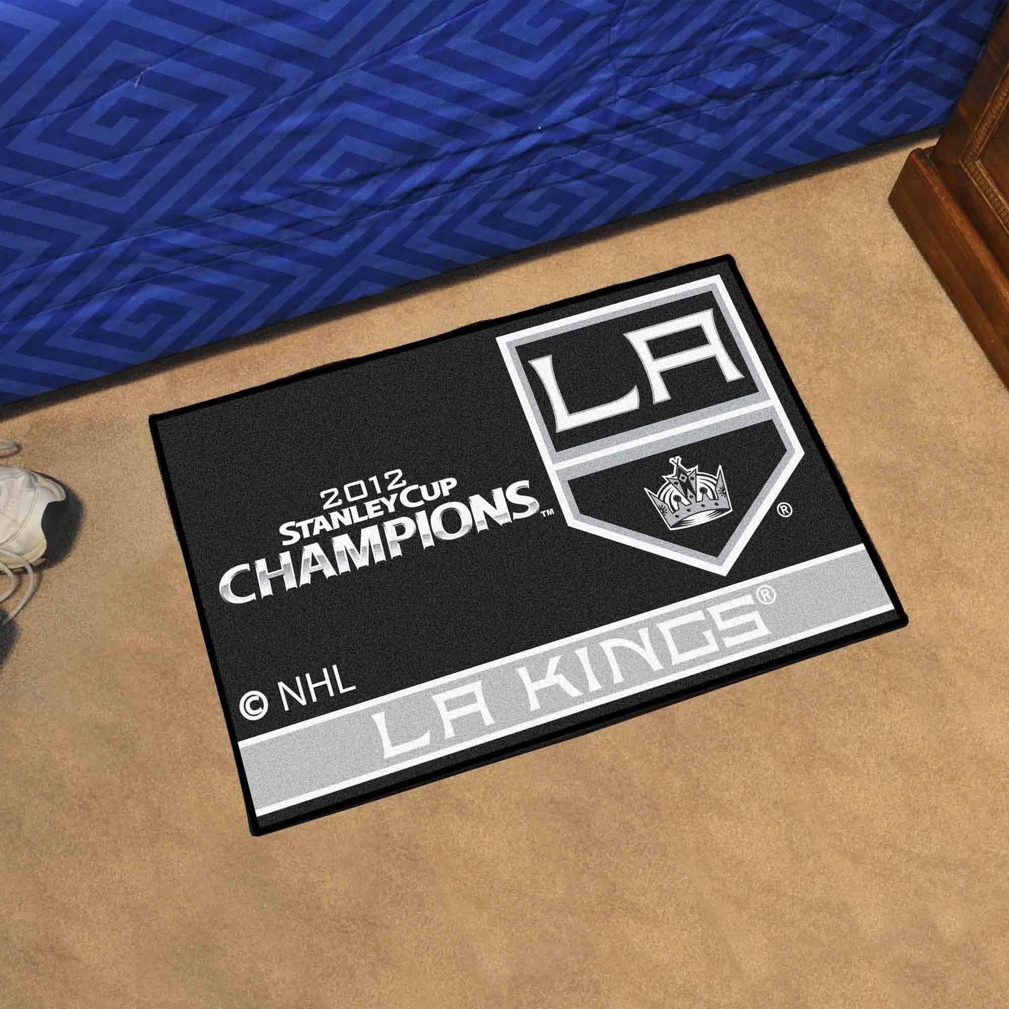 Los Angeles Kings Starter Mat Accent Rug - 19in. x 30in., 2012 NHL Stanley Cup Champions - Los Angeles Kings