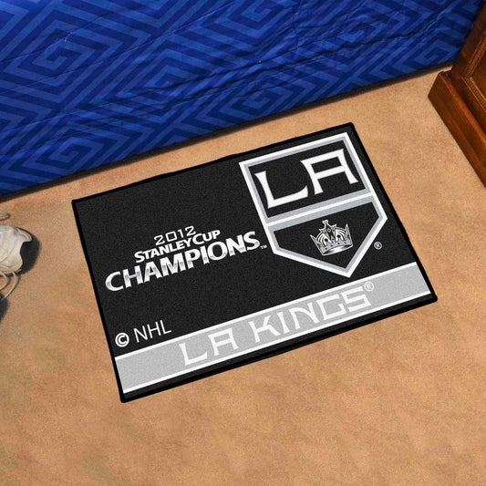 Los Angeles Kings Starter Mat Accent Rug - 19in. x 30in., 2012 NHL Stanley Cup Champions - Los Angeles Kings
