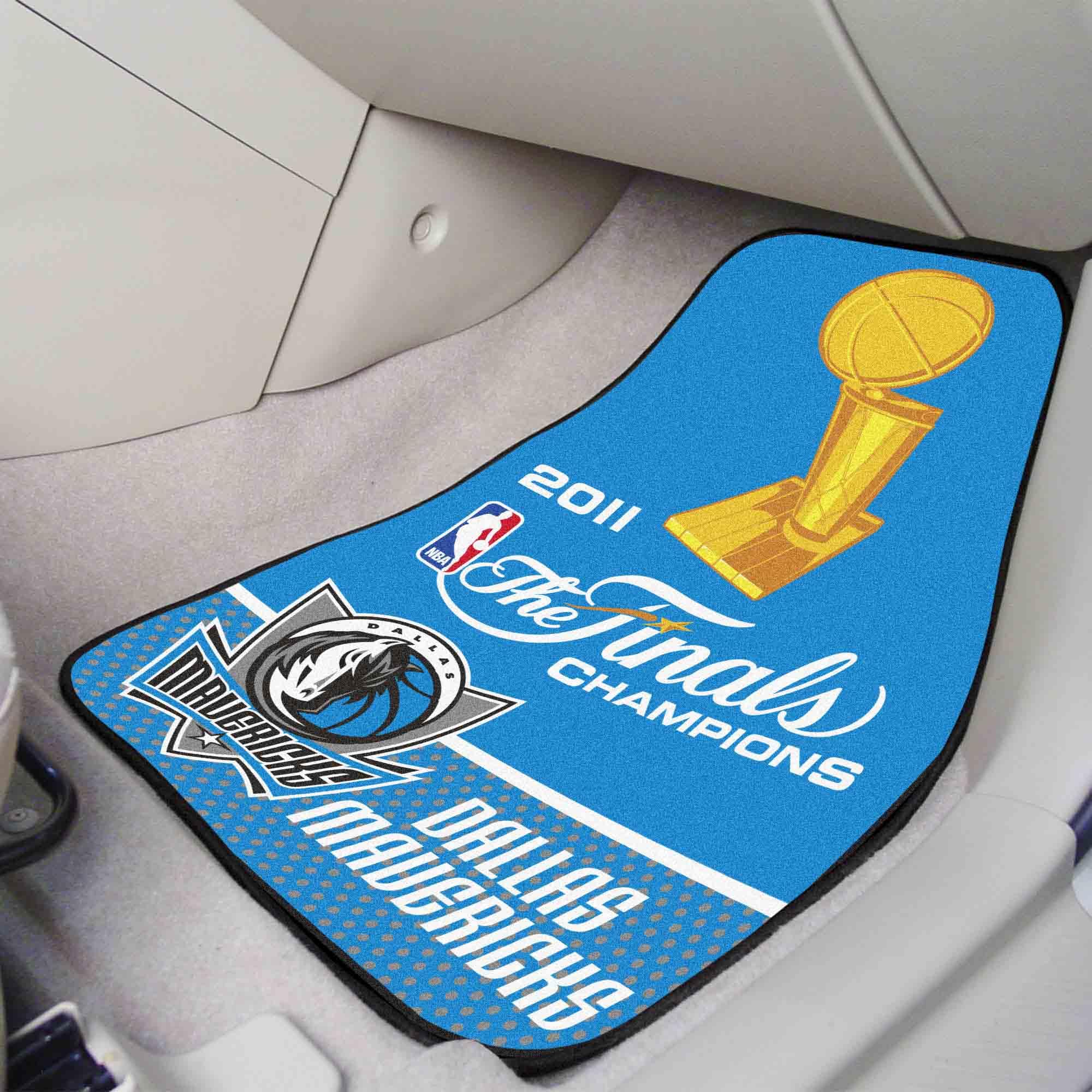 Dallas Mavericks 2011 NBA Champions Front Carpet Car Mat Set - 2 Pieces - Dallas Mavericks