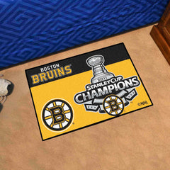 Boston Bruins Starter Mat Accent Rug - 19in. x 30in., 2011 NHL Stanley Cup Champions - Boston Bruins