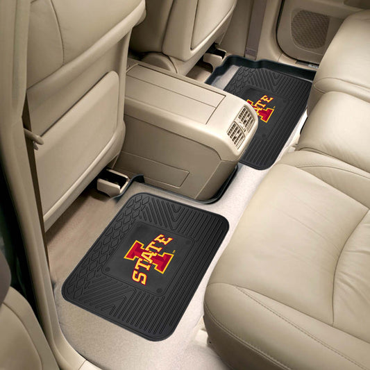 Iowa State Cyclones Back Seat Car Utility Mats - 2 Piece Set - Iowa State