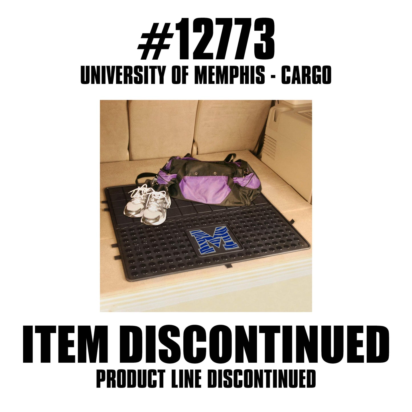 Memphis Tigers Heavy Duty Cargo Mat 31"x31" - Memphis - Flyclothing LLC