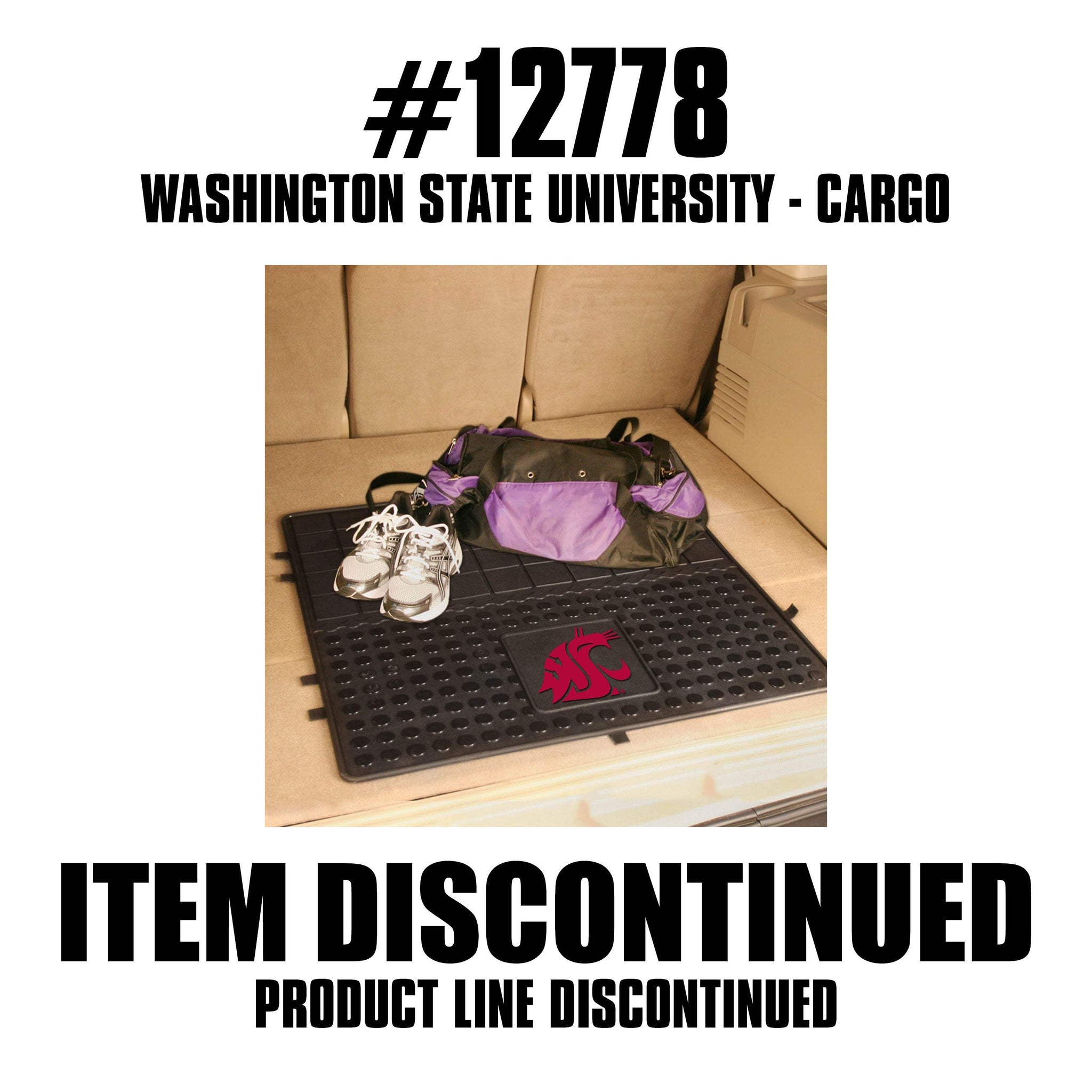 Washington State Cougars Heavy Duty Cargo Mat 31"x31" - Washington State - Flyclothing LLC