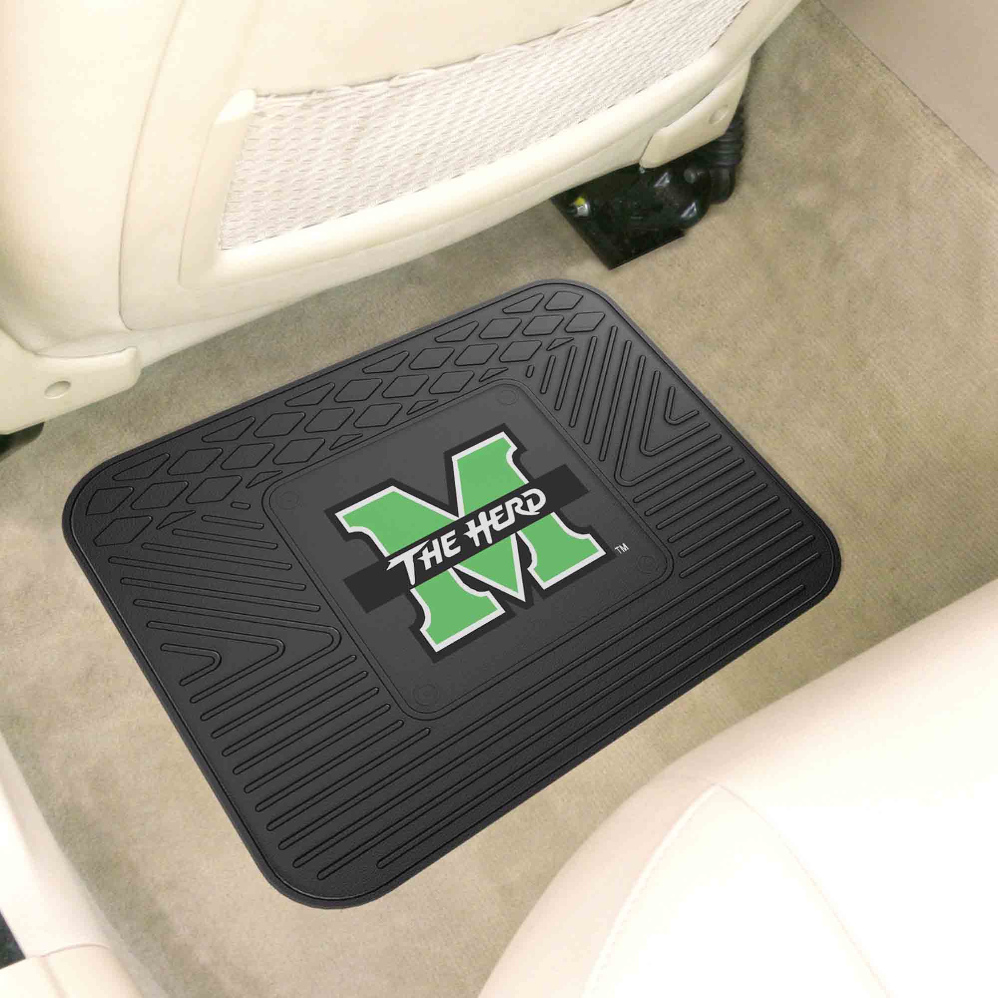 Marshall Thundering Herd Back Seat Car Utility Mat - 14in. x 17in. - Marshall