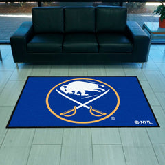 Buffalo Sabres 4X6 High-Traffic Mat with Durable Rubber Backing - Landscape Orientation - Buffalo Sabres