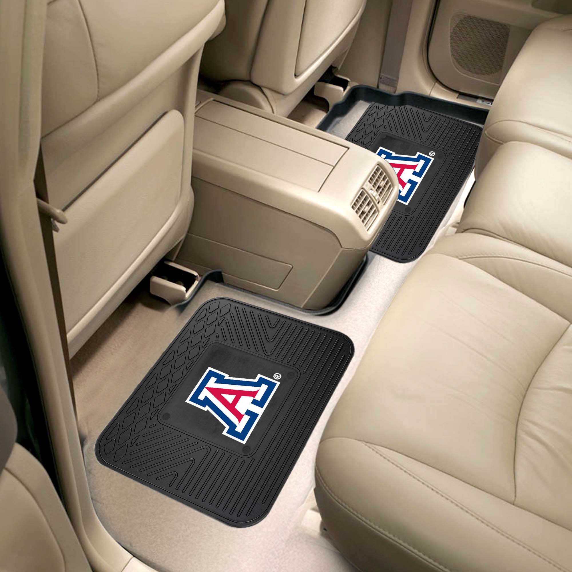 Arizona Wildcats Back Seat Car Utility Mats - 2 Piece Set - Arizona
