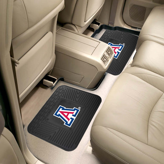 Arizona Wildcats Back Seat Car Utility Mats - 2 Piece Set - Arizona