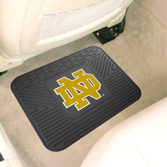 Notre Dame Fighting Irish Back Seat Car Utility Mat - 14in. x 17in. - Notre Dame