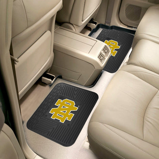 Notre Dame Fighting Irish Back Seat Car Utility Mats - 2 Piece Set - Notre Dame