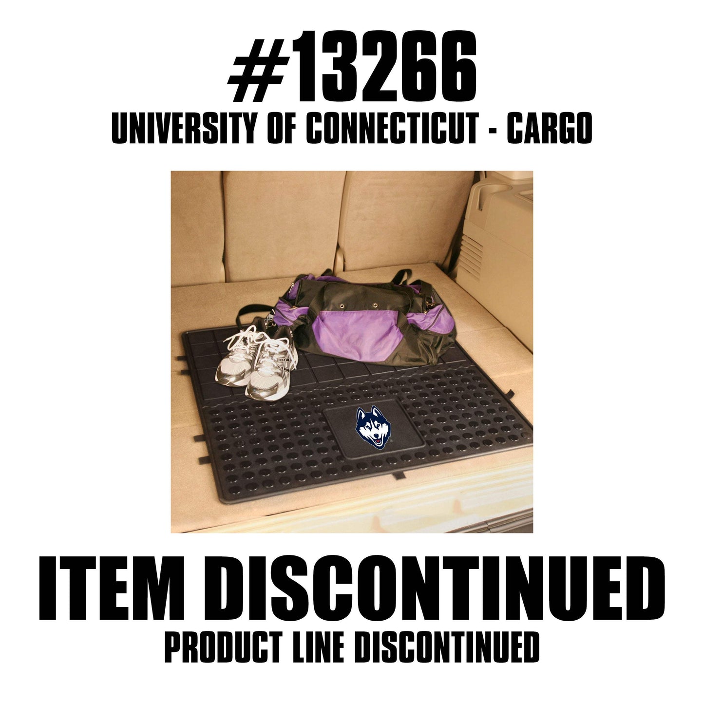 UConn Huskies Heavy Duty Cargo Mat 31"x31" - UConn - Flyclothing LLC