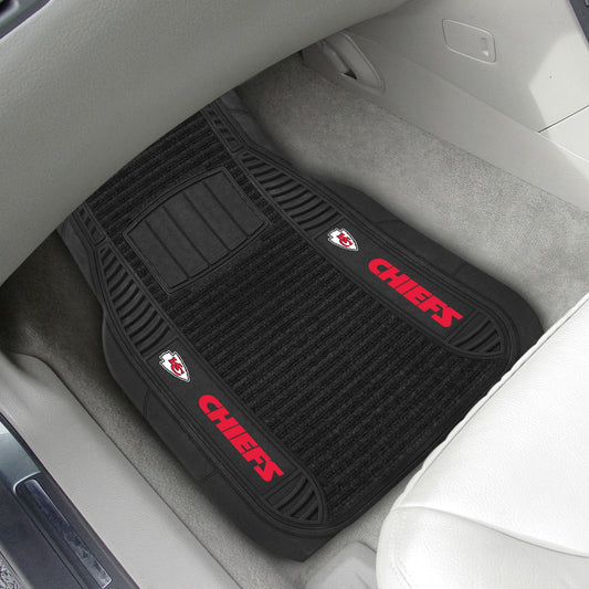 Kansas City Chiefs 2 Piece Deluxe Car Mat Set - Kansas City Chiefs