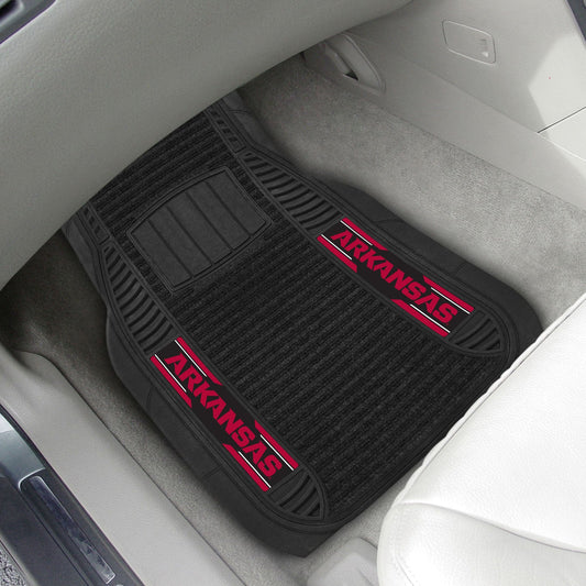 Arkansas Razorbacks 2 Piece Deluxe Car Mat Set - Arkansas