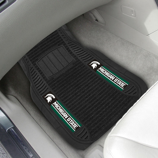 Michigan State Spartans 2 Piece Deluxe Car Mat Set