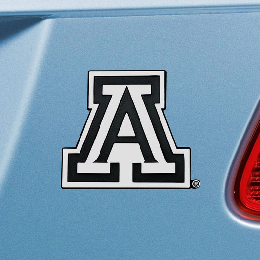 Arizona Wildcats 3D Chrome Metal Emblem - Arizona