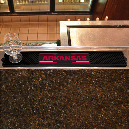 Arkansas Razorbacks Bar Drink Mat - 3.25in. x 24in. - Arkansas