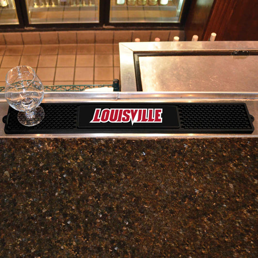 Louisville Cardinals Bar Drink Mat - 3.25in. x 24in. - Louisville