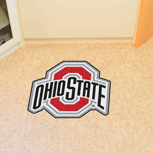 Ohio State Buckeyes Mascot Rug, O Logo - Ohio State
