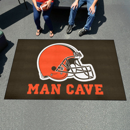 Cleveland Browns Man Cave Ulti-Mat Rug - 5ft. x 8ft. - Cleveland Browns