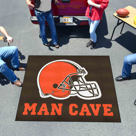 Cleveland Browns Man Cave Tailgater Rug - 5ft. x 6ft. - Cleveland Browns