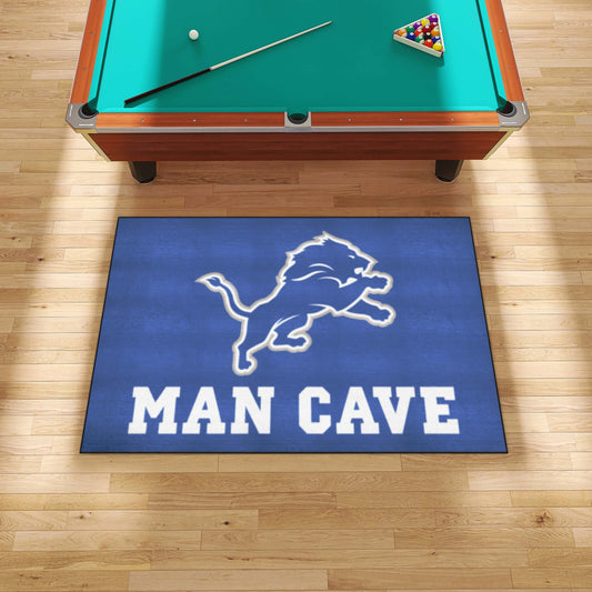 Detroit Lions Man Cave Ulti-Mat Rug - 5ft. x 8ft. - Detroit Lions