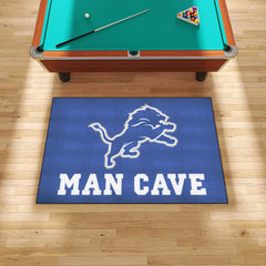 Detroit Lions Man Cave Ulti-Mat Rug - 5ft. x 8ft. - Detroit Lions