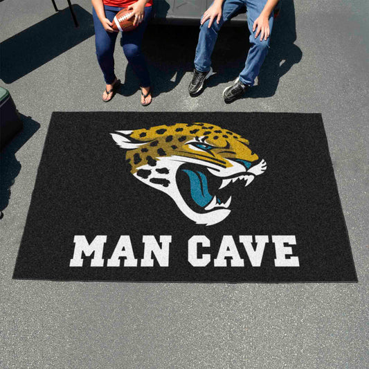 Jacksonville Jaguars Man Cave Ulti-Mat Rug - 5ft. x 8ft. - Jacksonville Jaguars