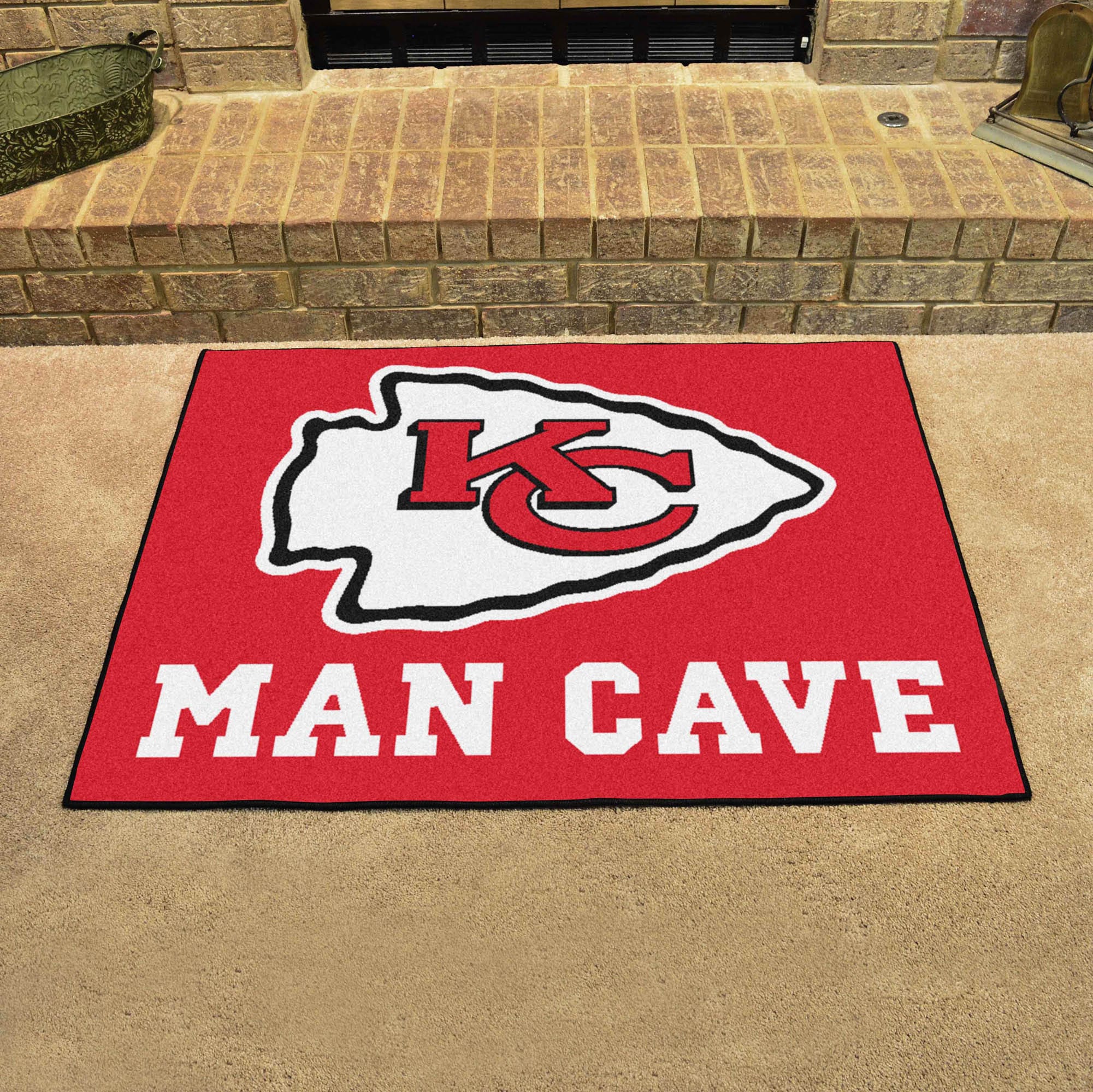 Kansas City Chiefs Man Cave All-Star Rug - 34 in. x 42.5 in. - Kansas City Chiefs